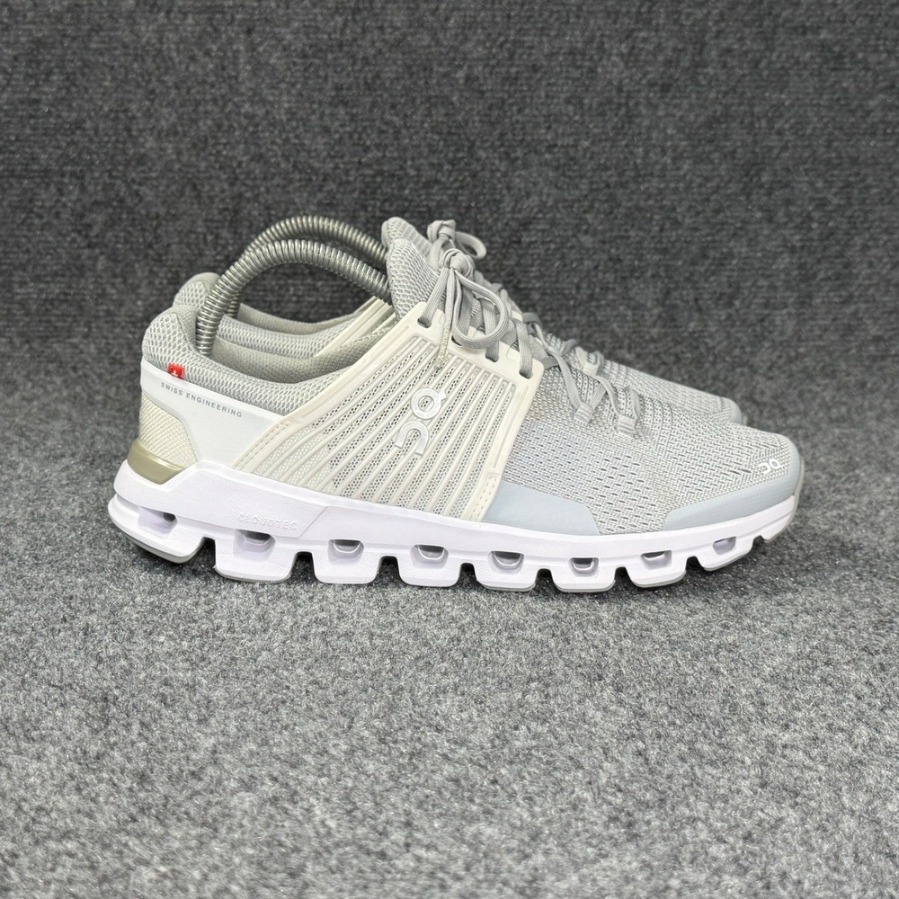On Running Cloudswift Shoes Womens 8.5 Grey White Athletic Run Training Sneakers